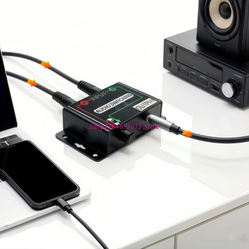 Audio And Music Splitter - Metal 3.5Mm Auditory Switcher Splitter For