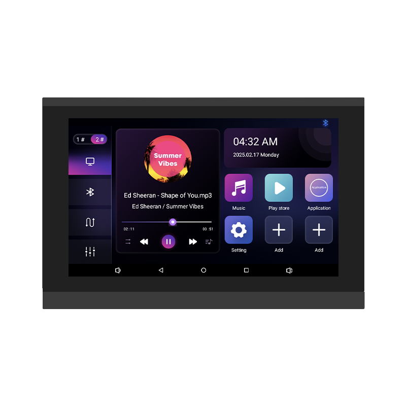 Audio Music Background Free - 7 Inch Touch Screen 2 Zone
