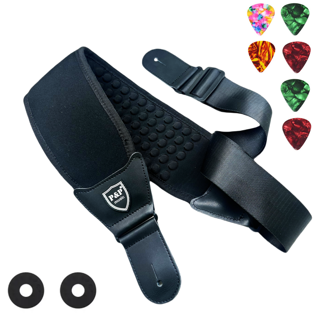P&P 3D Sponge Guitar Strap Bel - Guitar Strap Padded recensie en prijs