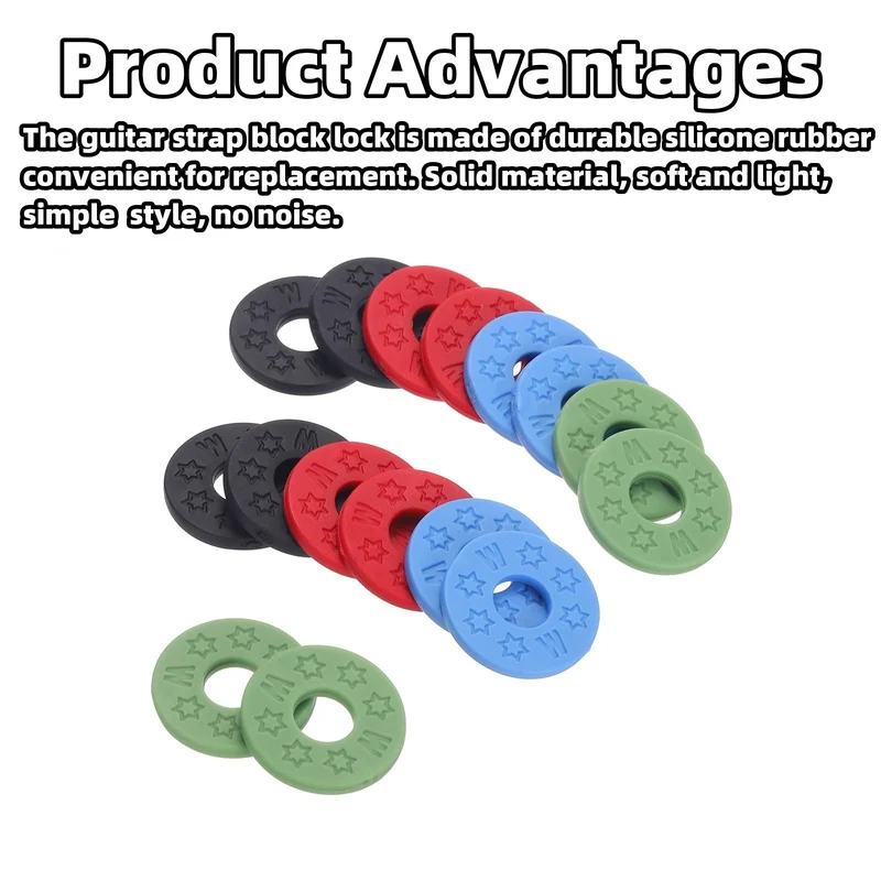 10 pcs Guitar Strap Block Rubb - Guitar Strap Padded recensie en prijs