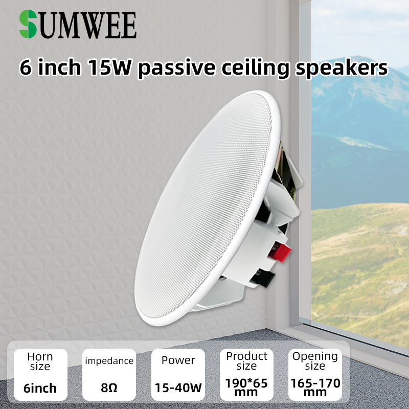 6 Inch 8ohm Ceiling Speaker Fu - Audio Music Background Free recensie en prijs