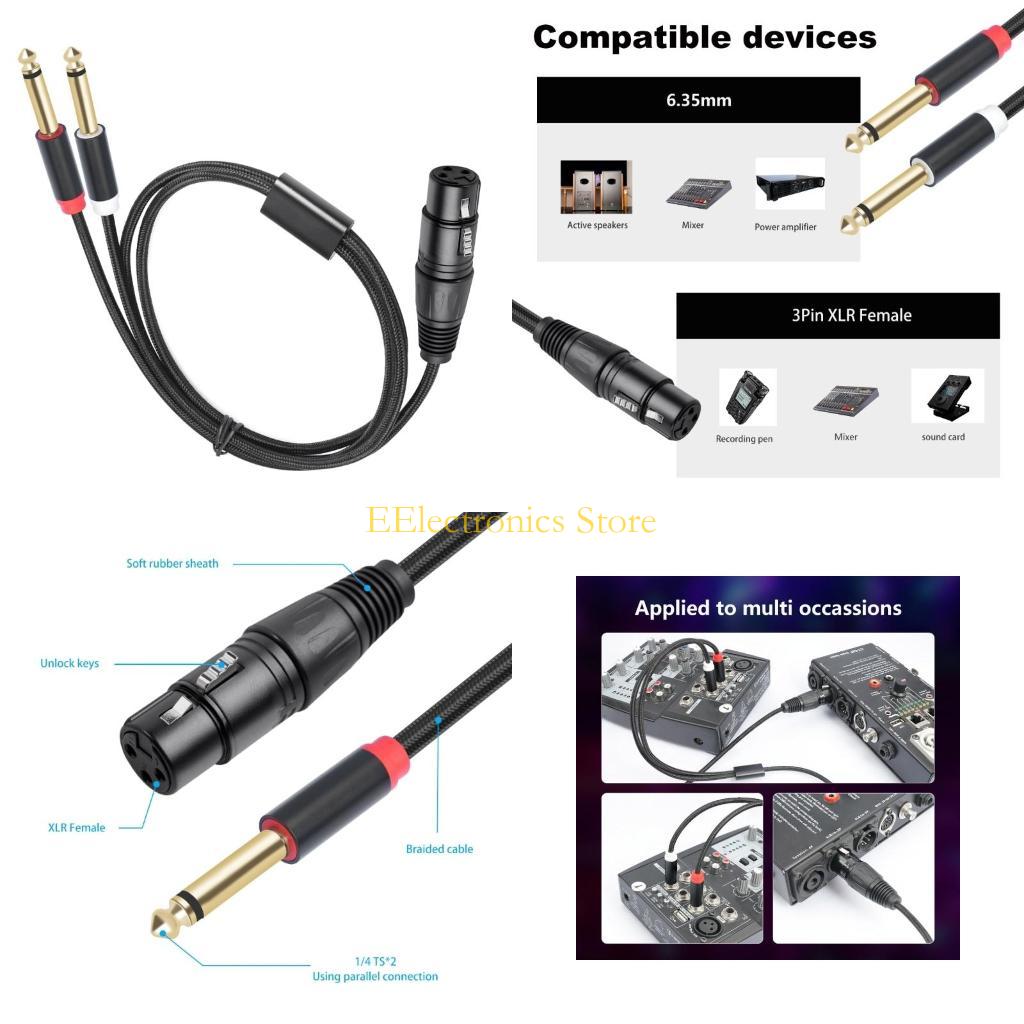 B03C 2x6.35mm 1/4inch to 3Pin  - Audio And Music Splitter recensie en prijs