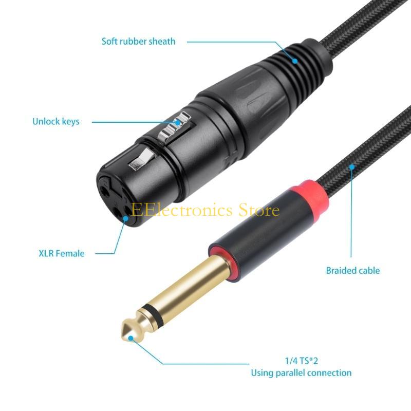 B03C 2x6.35mm 1/4inch to 3Pin  - Audio And Music Splitter recensie en prijs