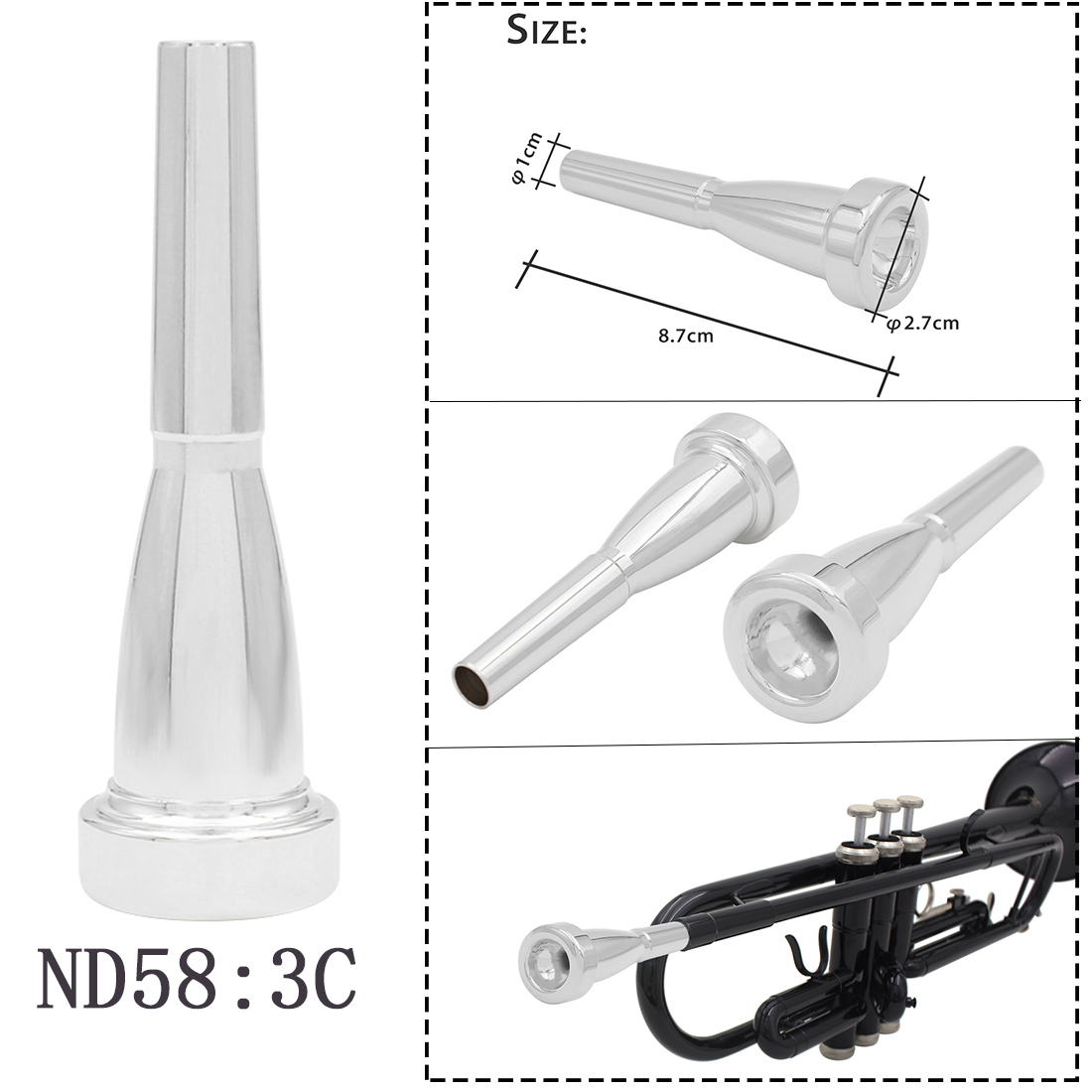 SLADE Brass Instrument Trumpet - Trombone Mouthpiece recensie en prijs