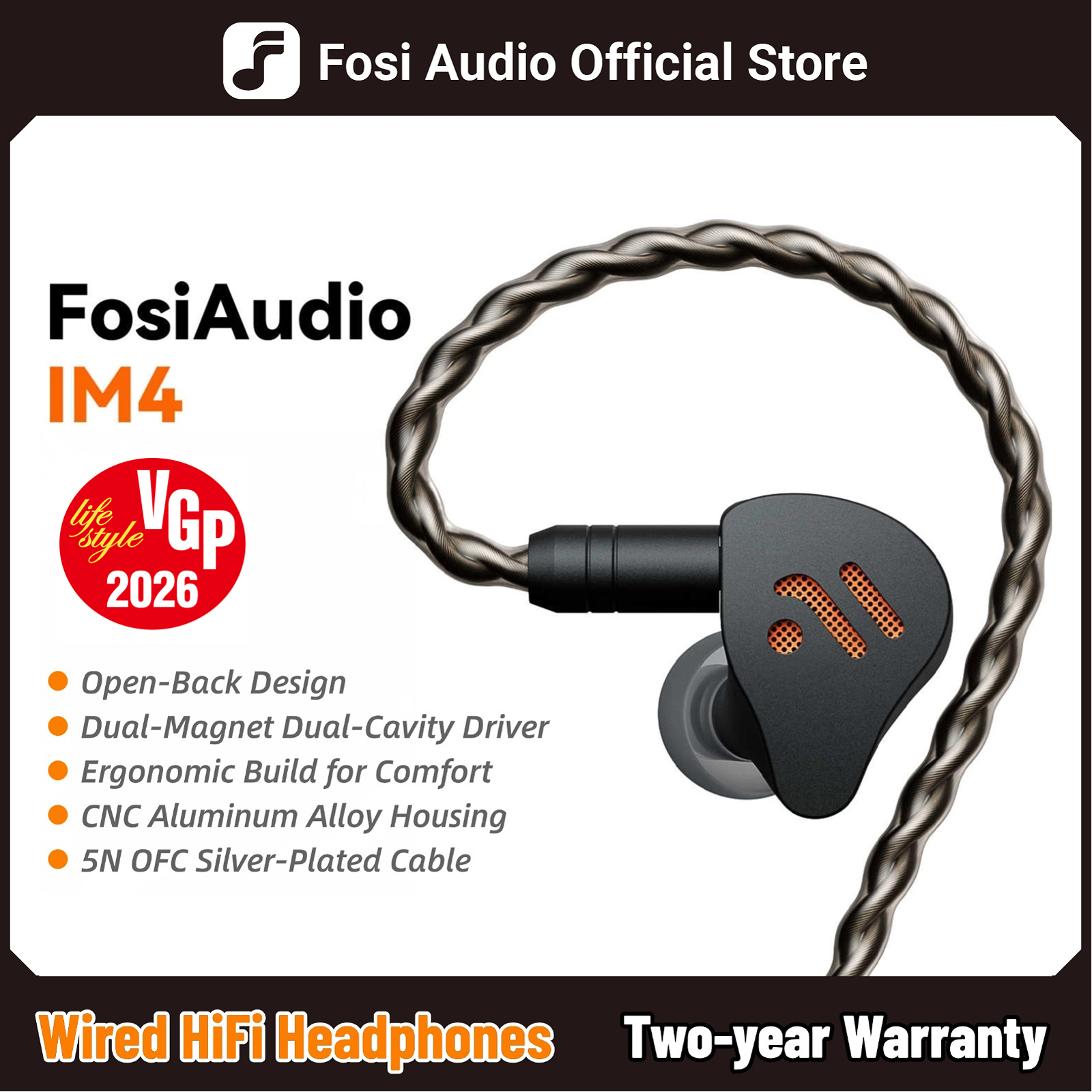 Fosi Audio IM4 Hifi Wired Earp - Audio Music Game recensie en prijs