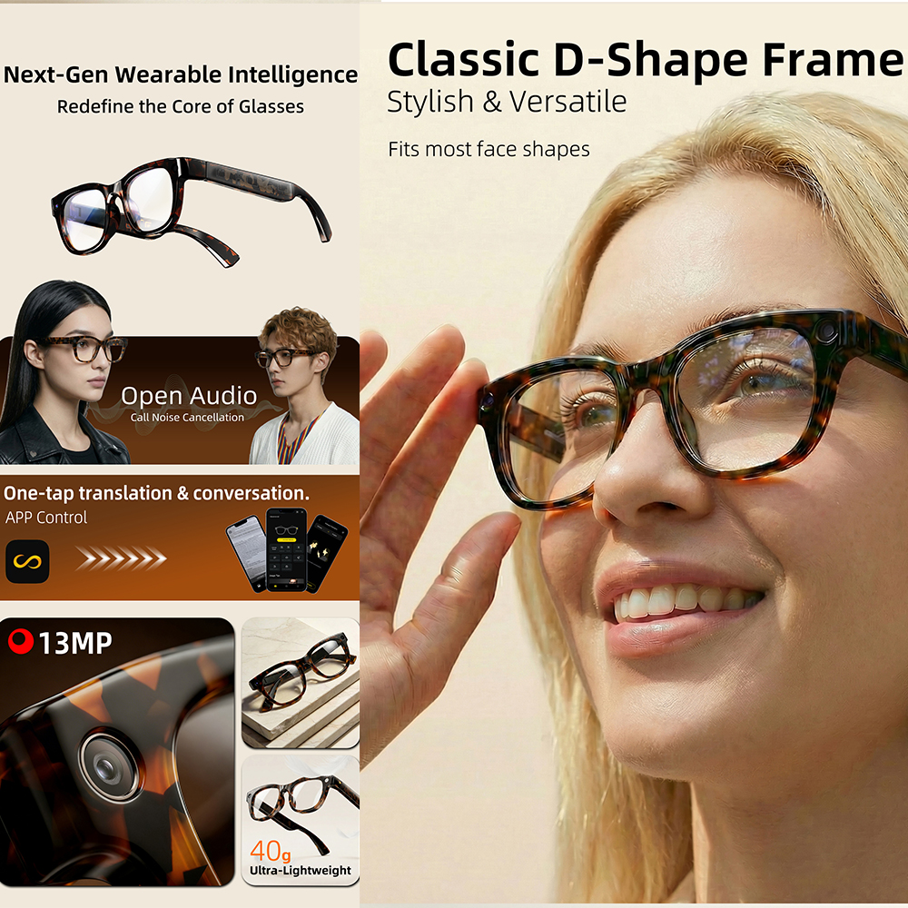 G600 Pro AI Smart Glasses 13MP - Audio Music Bluetooth recensie en prijs