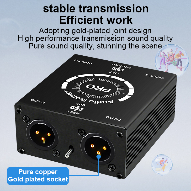 Professional 6.5mm XLR 2CH Aud - Audio Music Isolator recensie en prijs