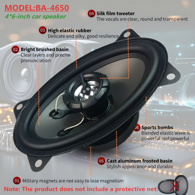 4X6inch car coaxial speaker，4* - Audio Universal Music recensie en prijs