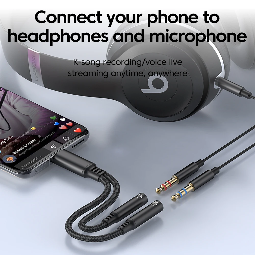 Type C Male To 3.5MM Jack Audi - Audio And Music Splitter recensie en prijs