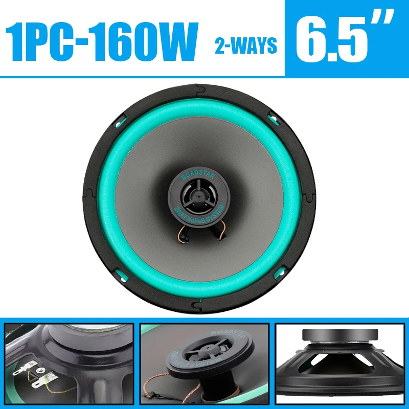 1PC 160W 6.5 Inch Car Coaxial  - Audio Universal Music recensie en prijs