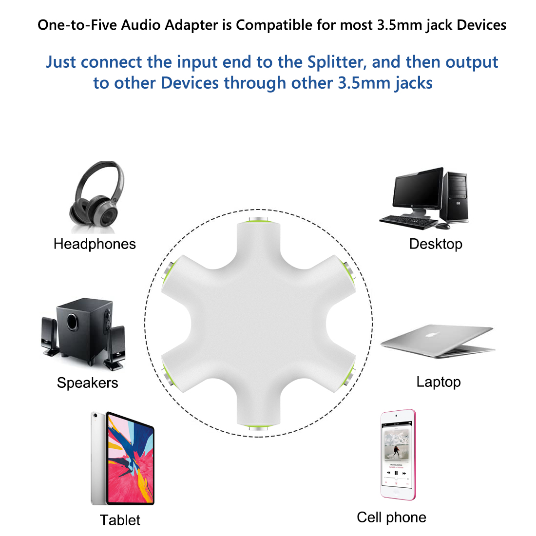 Geekria 3.5mm Headphone Splitt - Audio And Music Splitter recensie en prijs