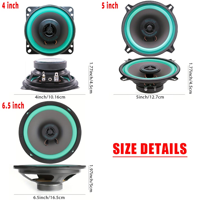 2PCS 4/5/6.5Inch Car Coaxial S - Audio Universal Music recensie en prijs