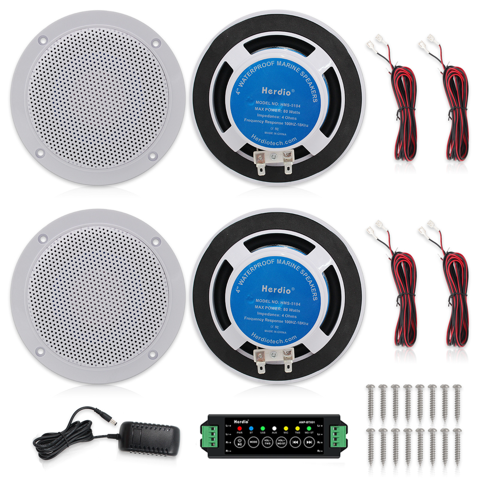 Herdio 4Pcs 320W Wall In Ceili - Audio Music Store recensie en prijs