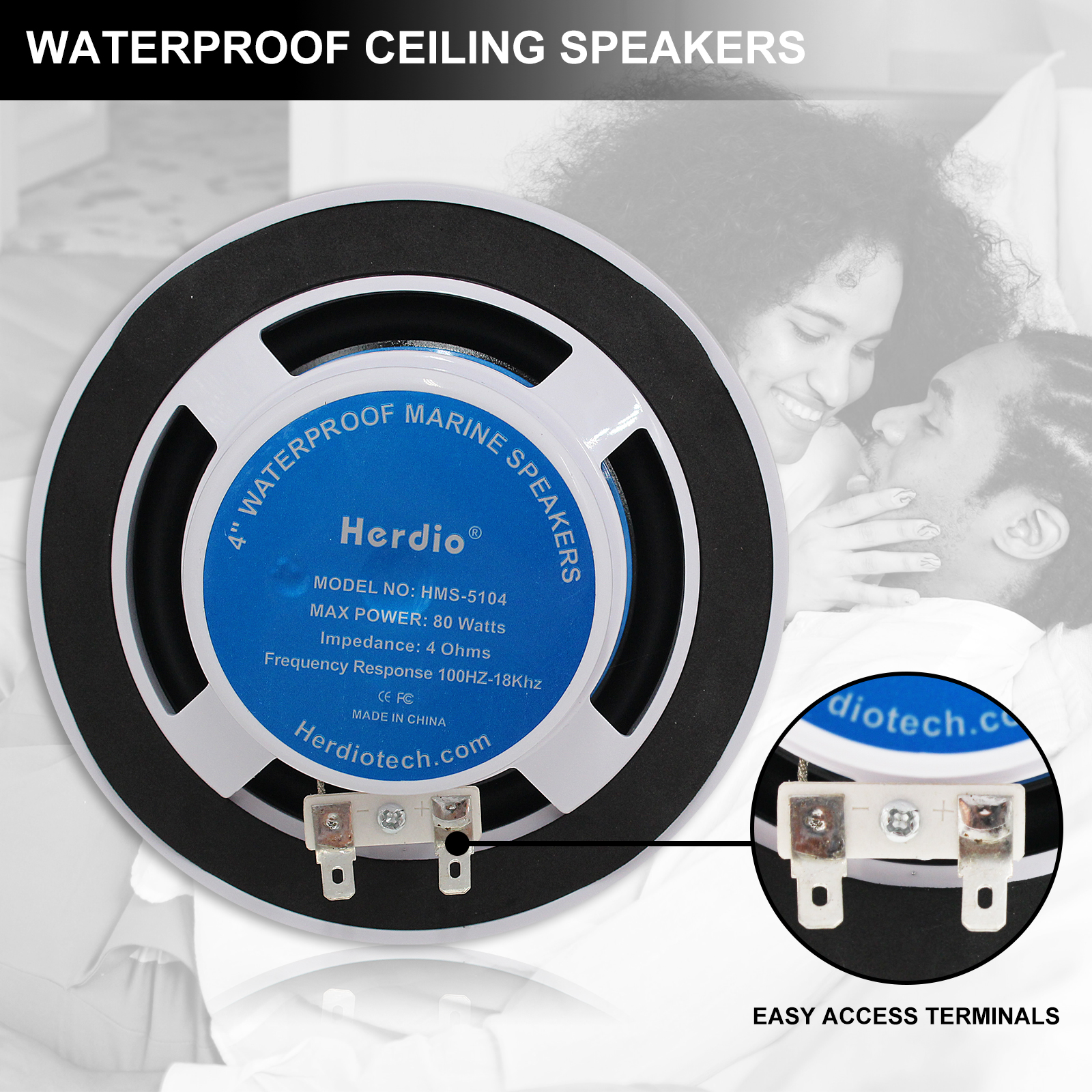 Herdio 4Pcs 320W Wall In Ceili - Audio Music Store recensie en prijs