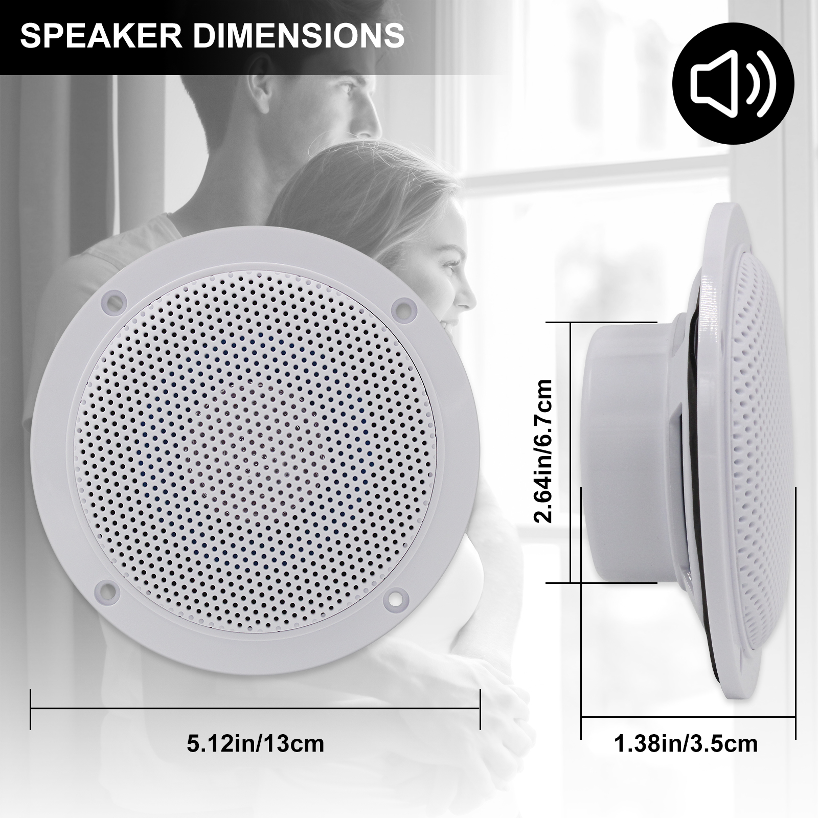 Herdio 4Pcs 320W Wall In Ceili - Audio Music Store recensie en prijs