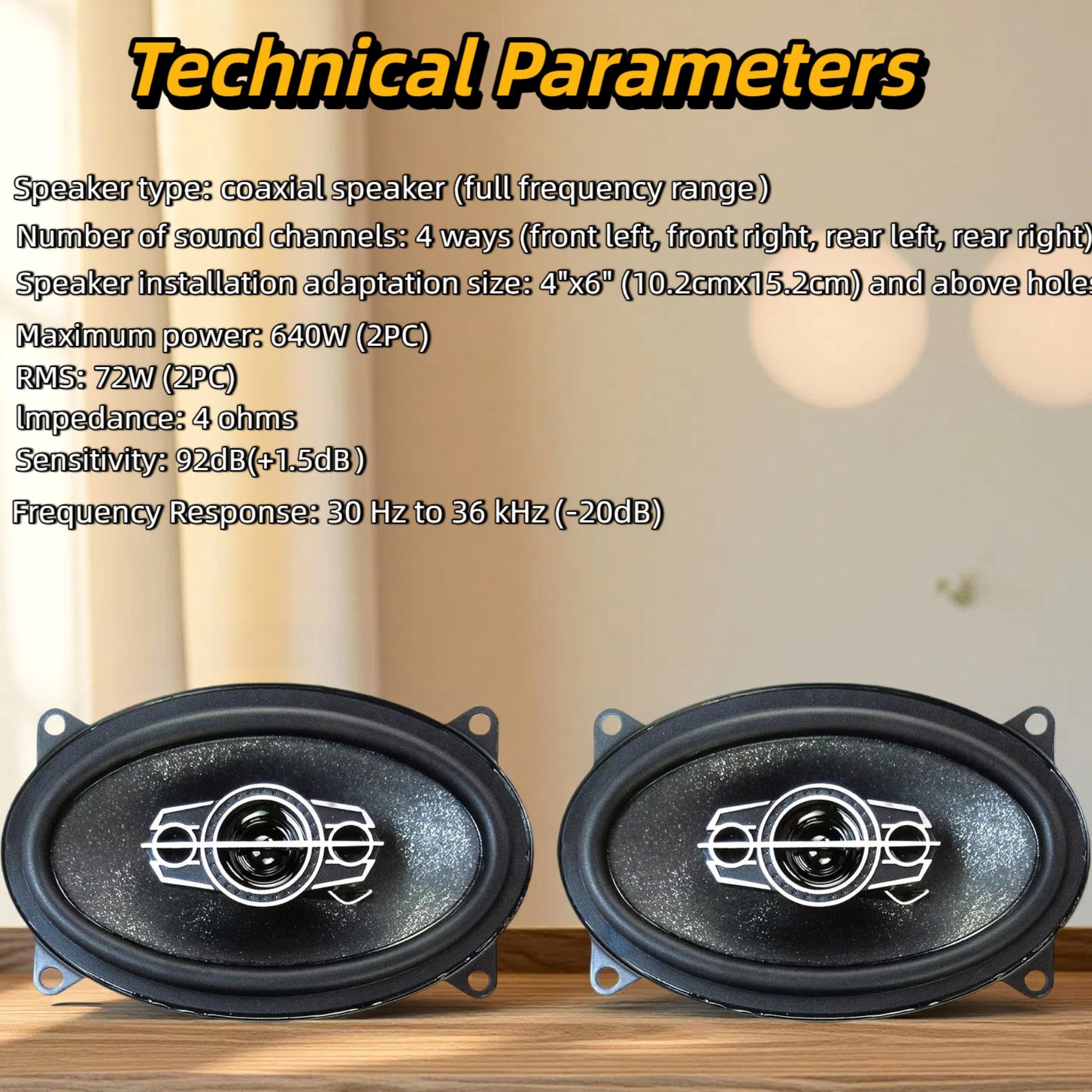 2 Pcs 4 inch 6 inch 320W 4-Way - Audio Universal Music recensie en prijs