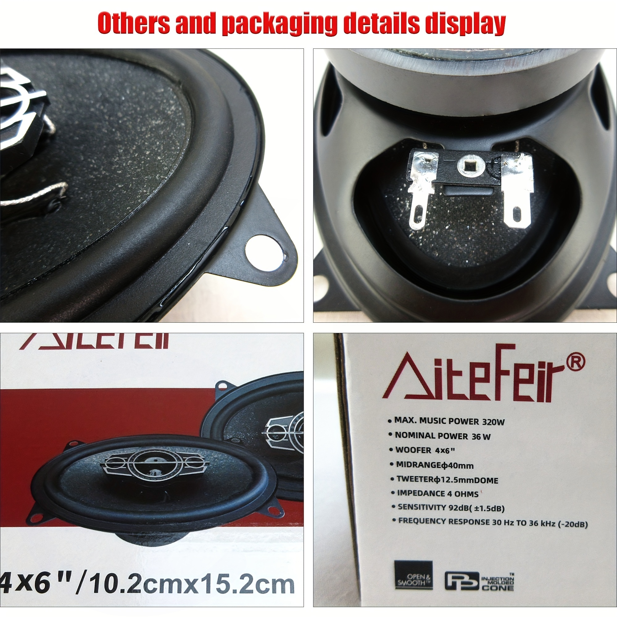 2 Pcs 4 inch 6 inch 320W 4-Way - Audio Universal Music recensie en prijs