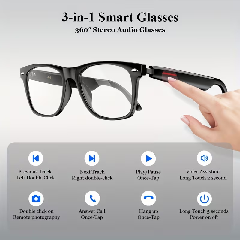 KOIPSSE Smart Glasses for Adul - Audio Music Bluetooth recensie en prijs