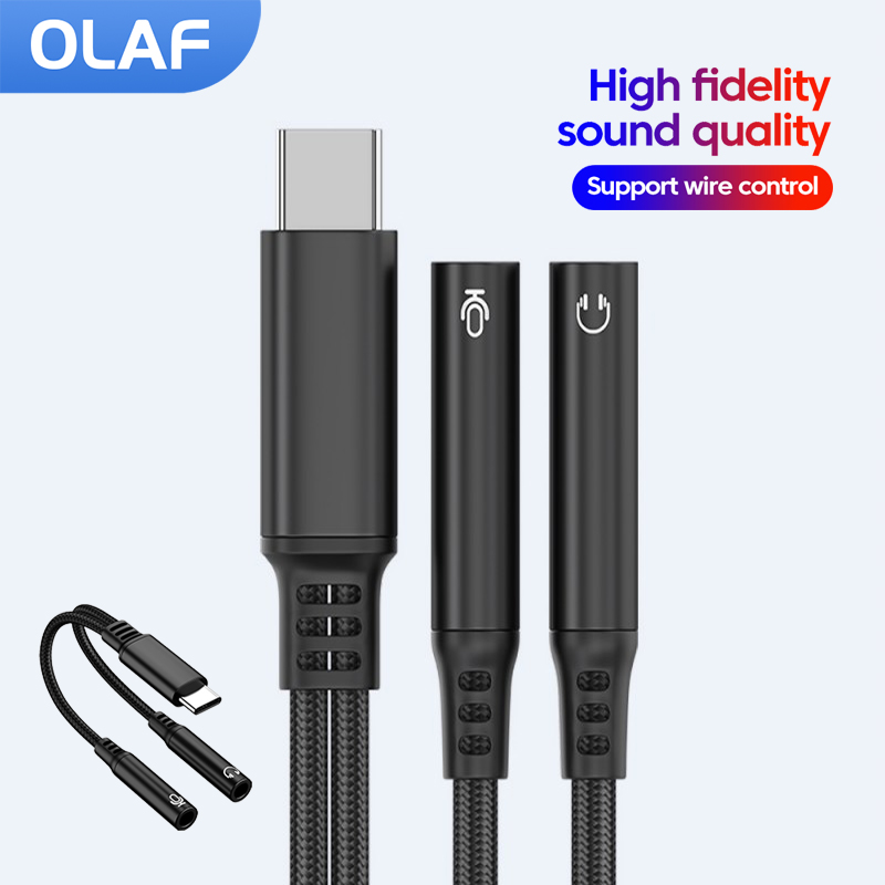 USB/Type C To Dual 3.5MM Jack  - Audio And Music Splitter recensie en prijs