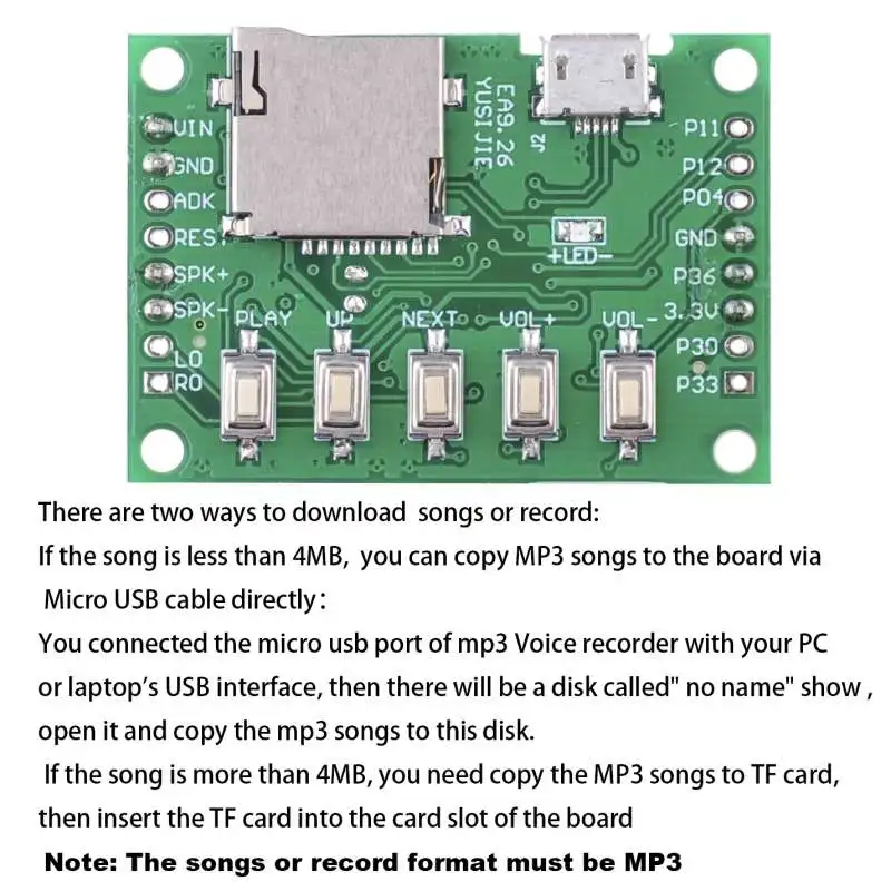 RCmall MP3 Voice Module Kit We - Audio Music Download Mp3 recensie en prijs