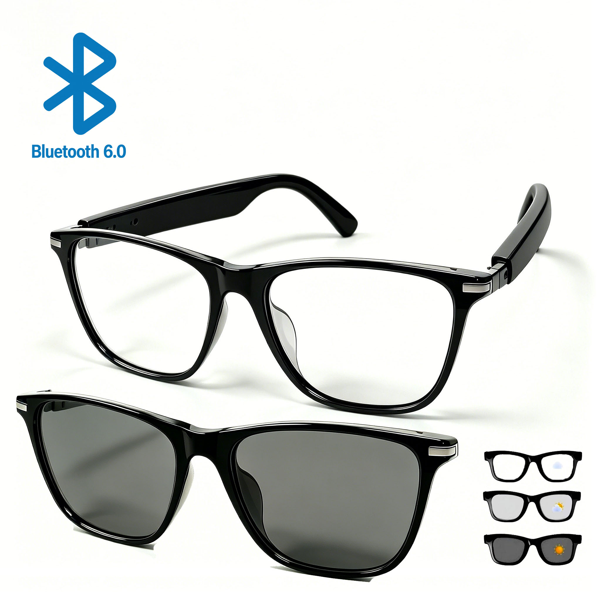 Black Smart Bluetooth Glasses  - Audio Music Bluetooth recensie en prijs