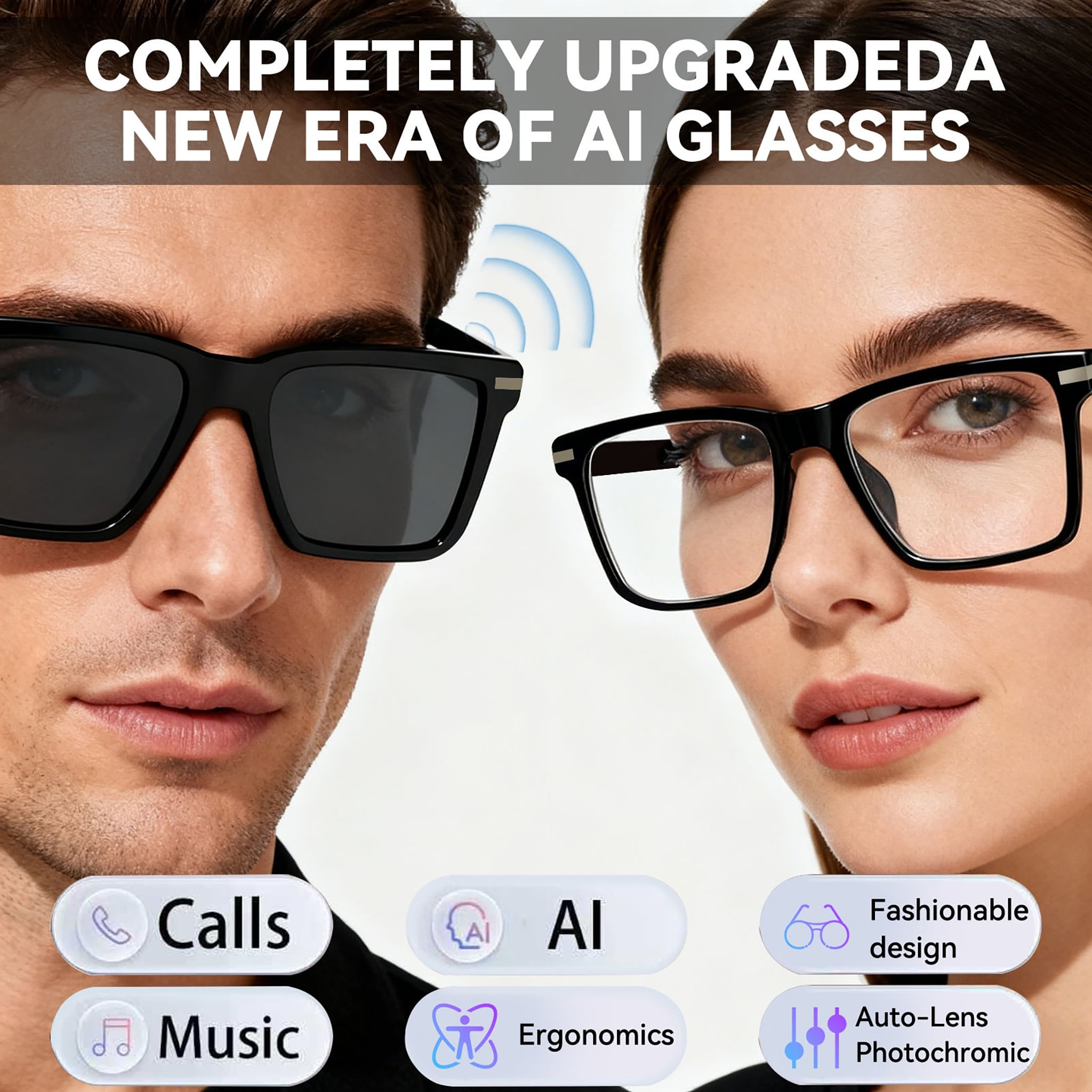 Black Smart Bluetooth Glasses  - Audio Music Bluetooth recensie en prijs